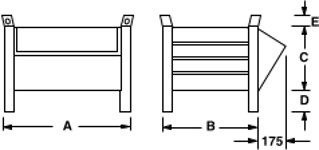 CHUTE_TECHNICAL_DRAWING Misure contenitori bocca di lupo Sall