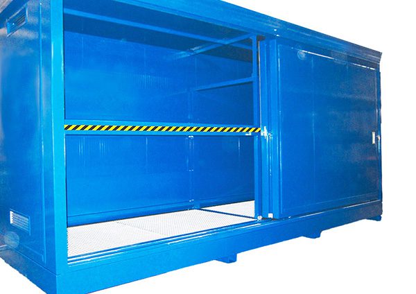 MCOF32PS120B_1 Modul container coibentato per lo stoccaggio di 32 fusti - EI 120