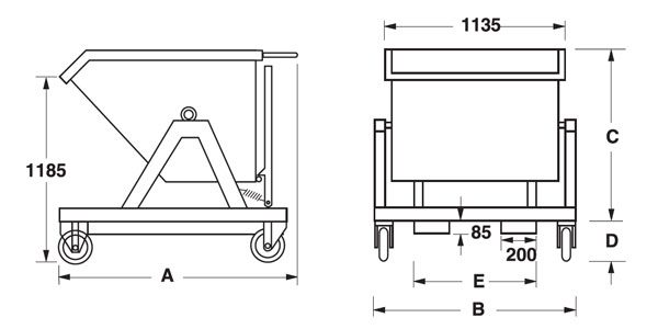 dimensioni benna ribaltabile lt0470