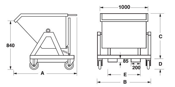 dimensioni benna ribaltabile lt0300