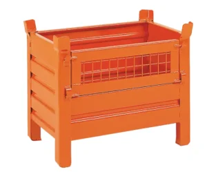 Conteneur en tôle avec porte latérale grillagée longue SL013
