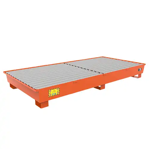 Vasca di contenimento linea essential con portata di 8 fusti dsp308